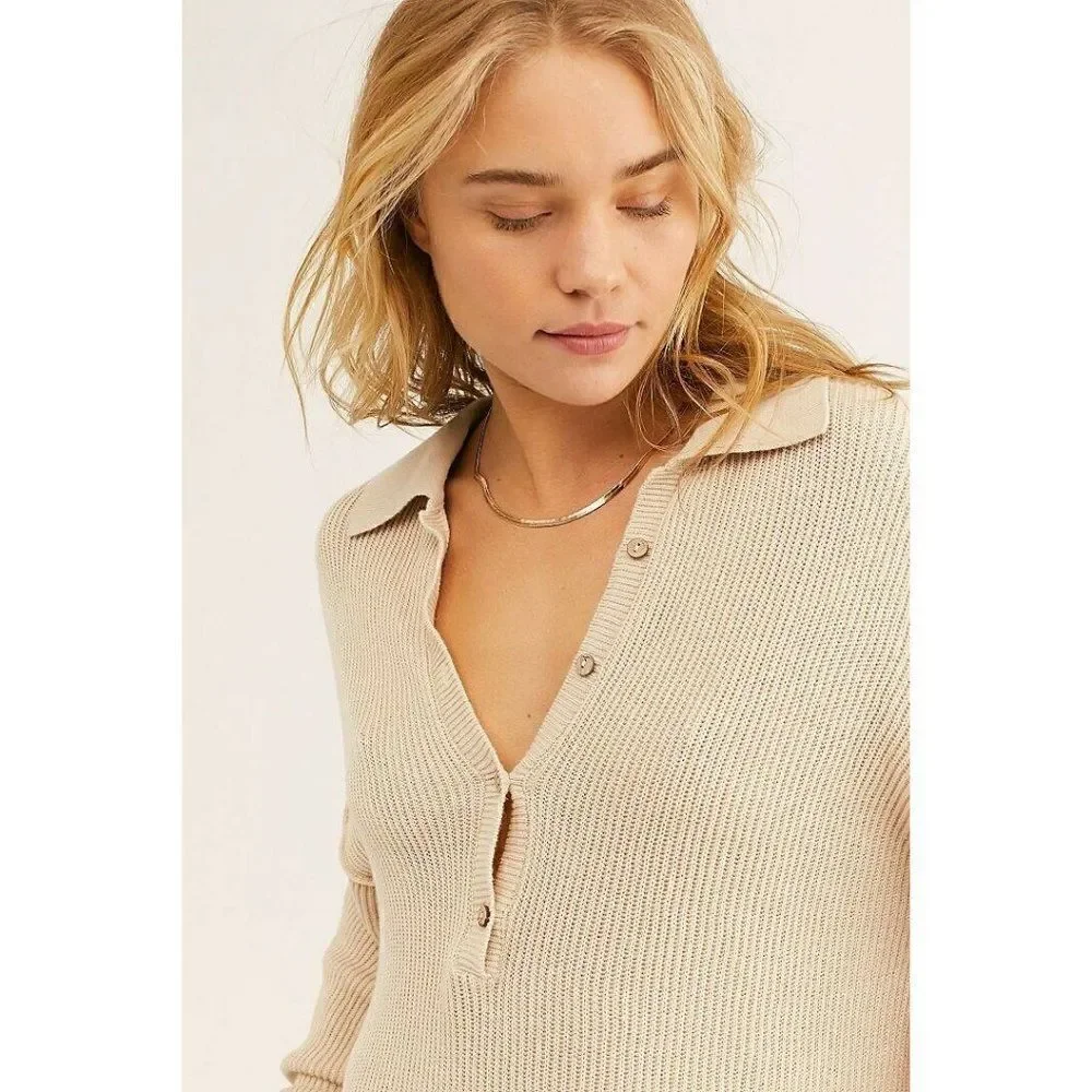 NEW FREE PEOPLE FP BEACH PICNIC SWEATER ROMPER